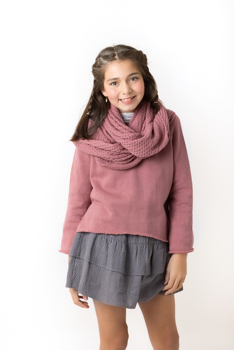 FAL01 Falda topitos piedra