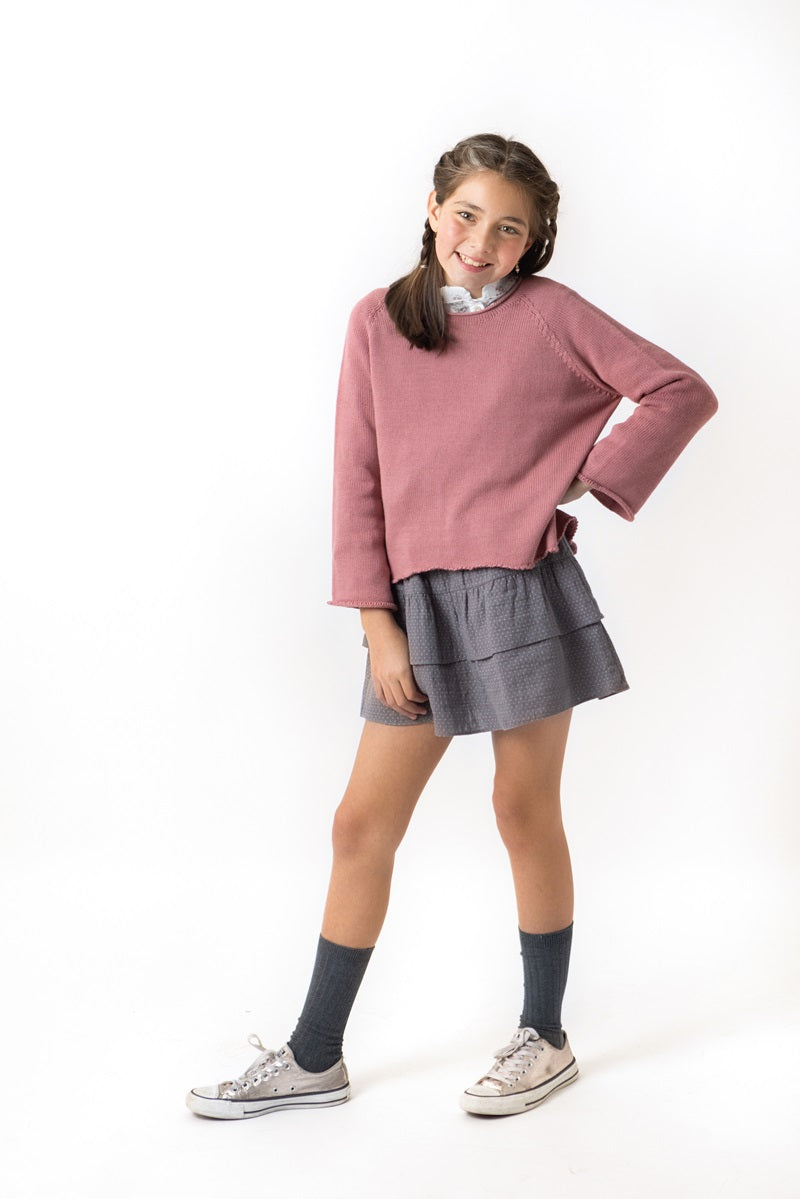 FAL01 Falda topitos piedra