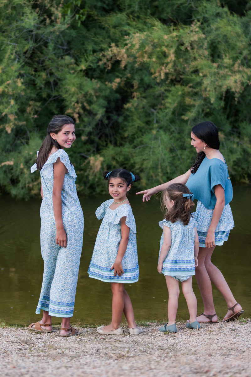 FAL01 Falda pantalón flor cenefa