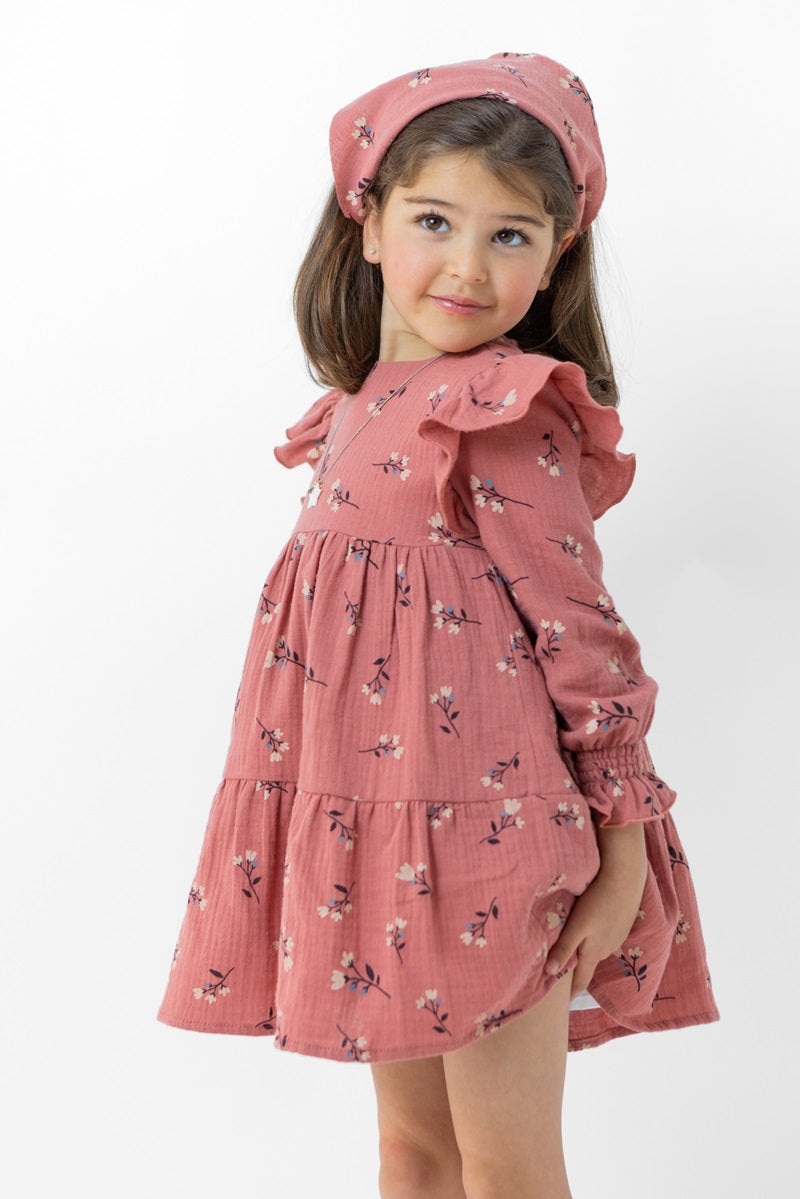 VES04 Vestido bucólico flor tulipán