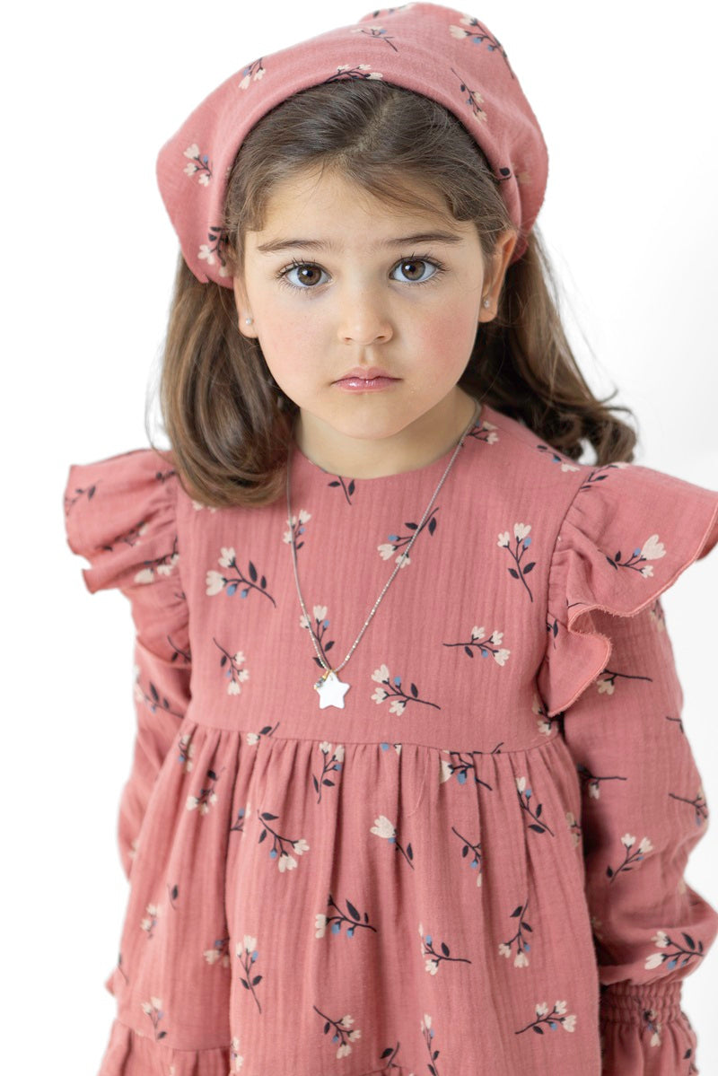 VES04 Vestido bucólico flor tulipán