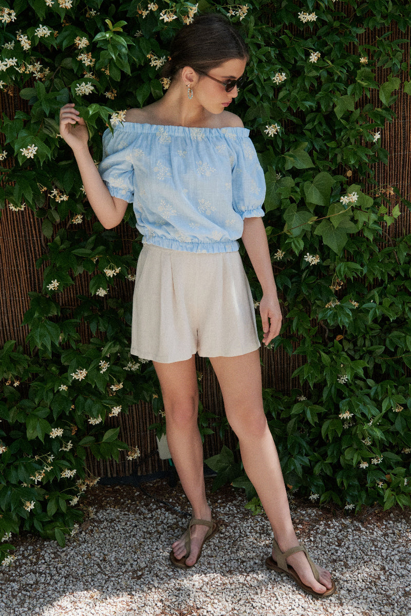 TOP03 Top manga farol bordado ramas