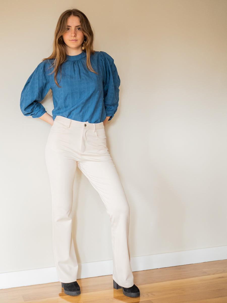 PANT03 Pantalón marfil