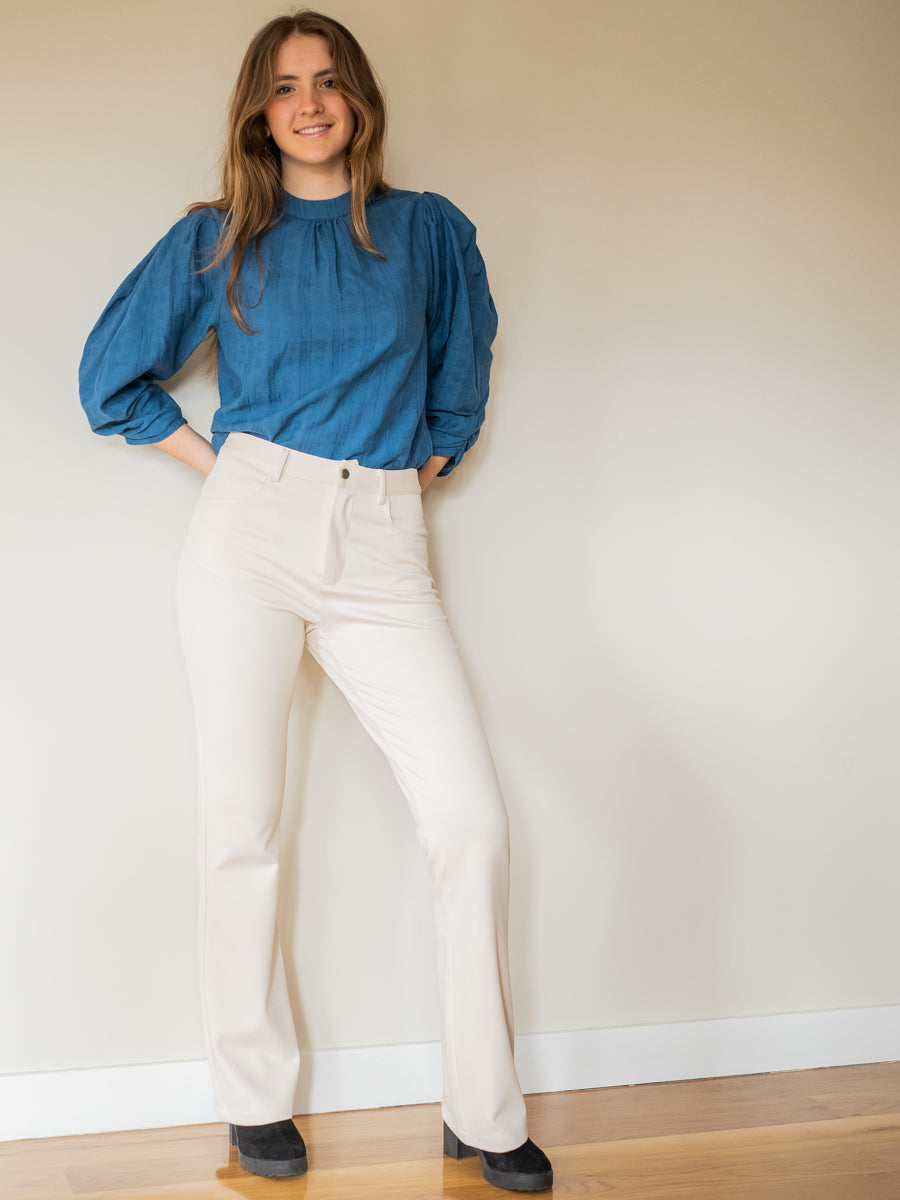 PANT03 Pantalón marfil