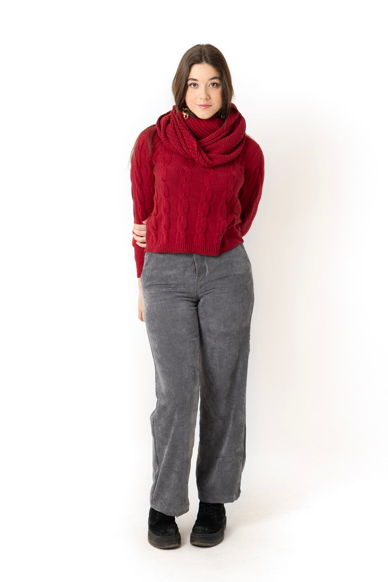 PANT01 Pantalón pana piedra