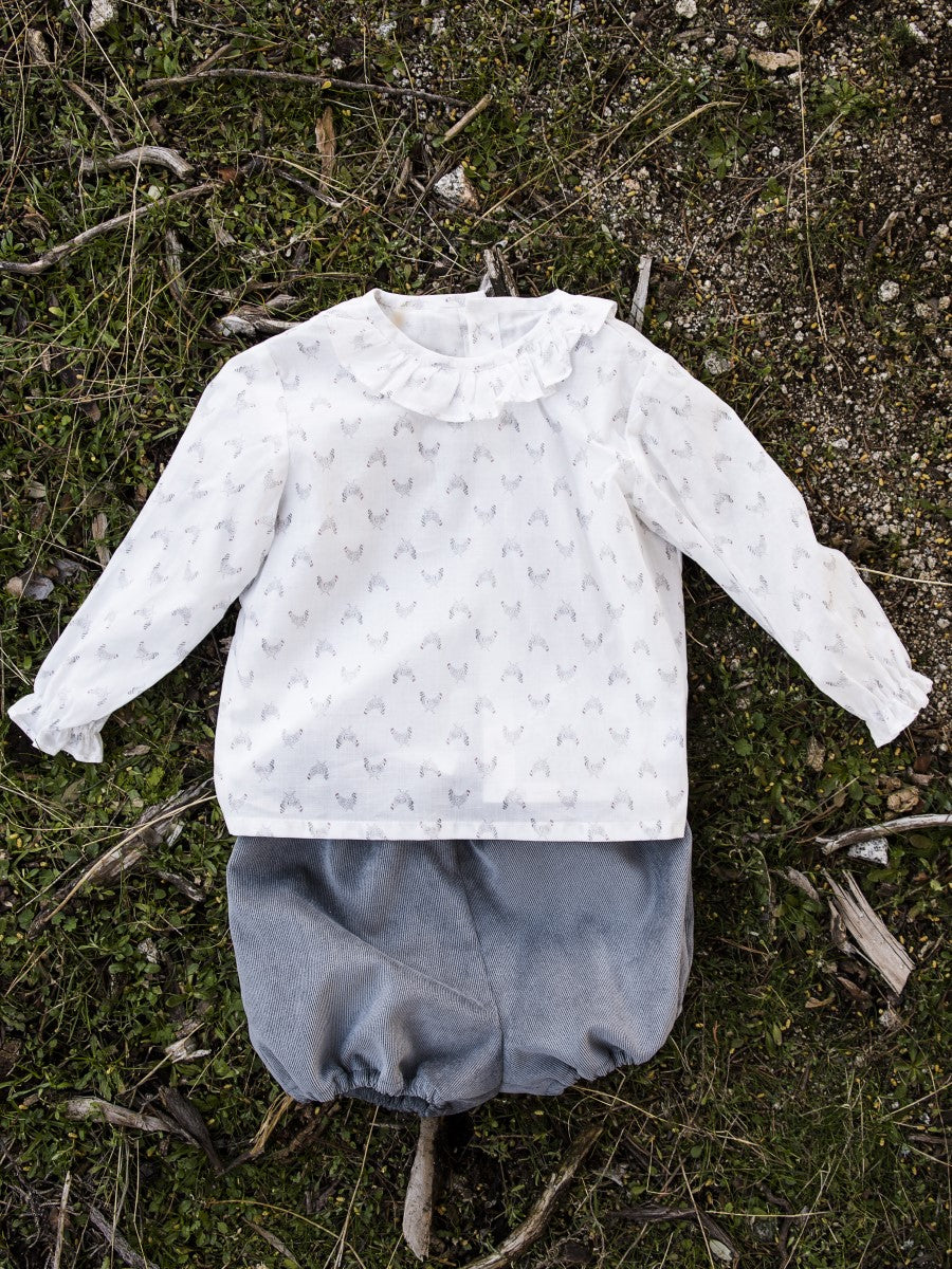 CUL03 Bombacho pana gris antracita