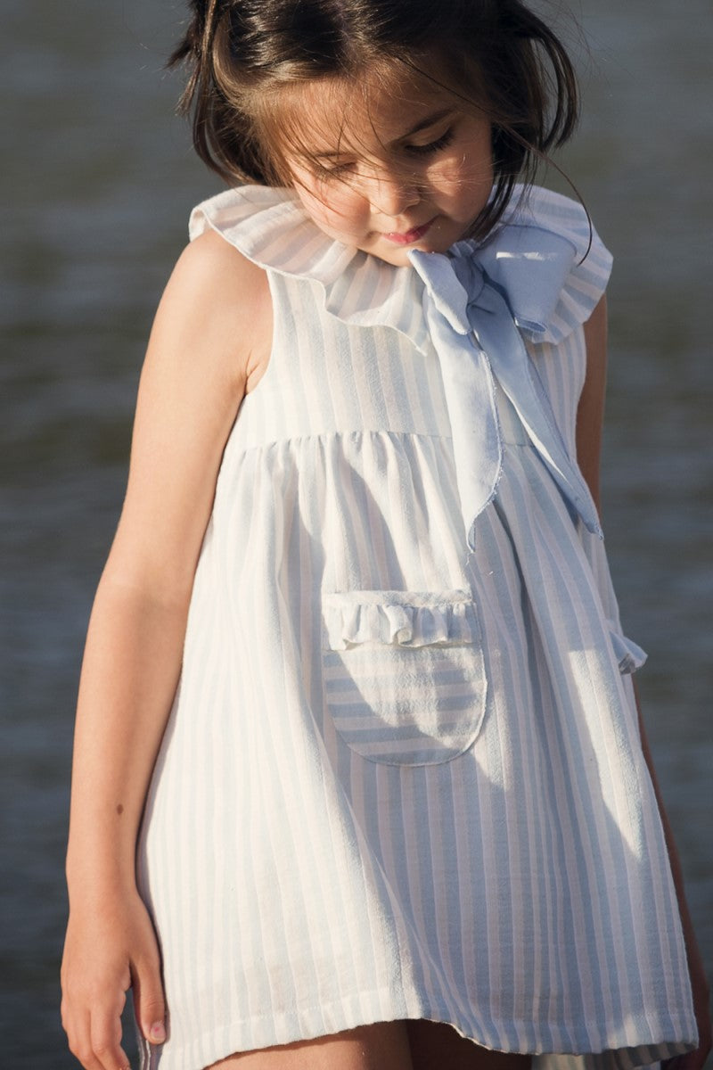 VES08 Vestido marinero azul