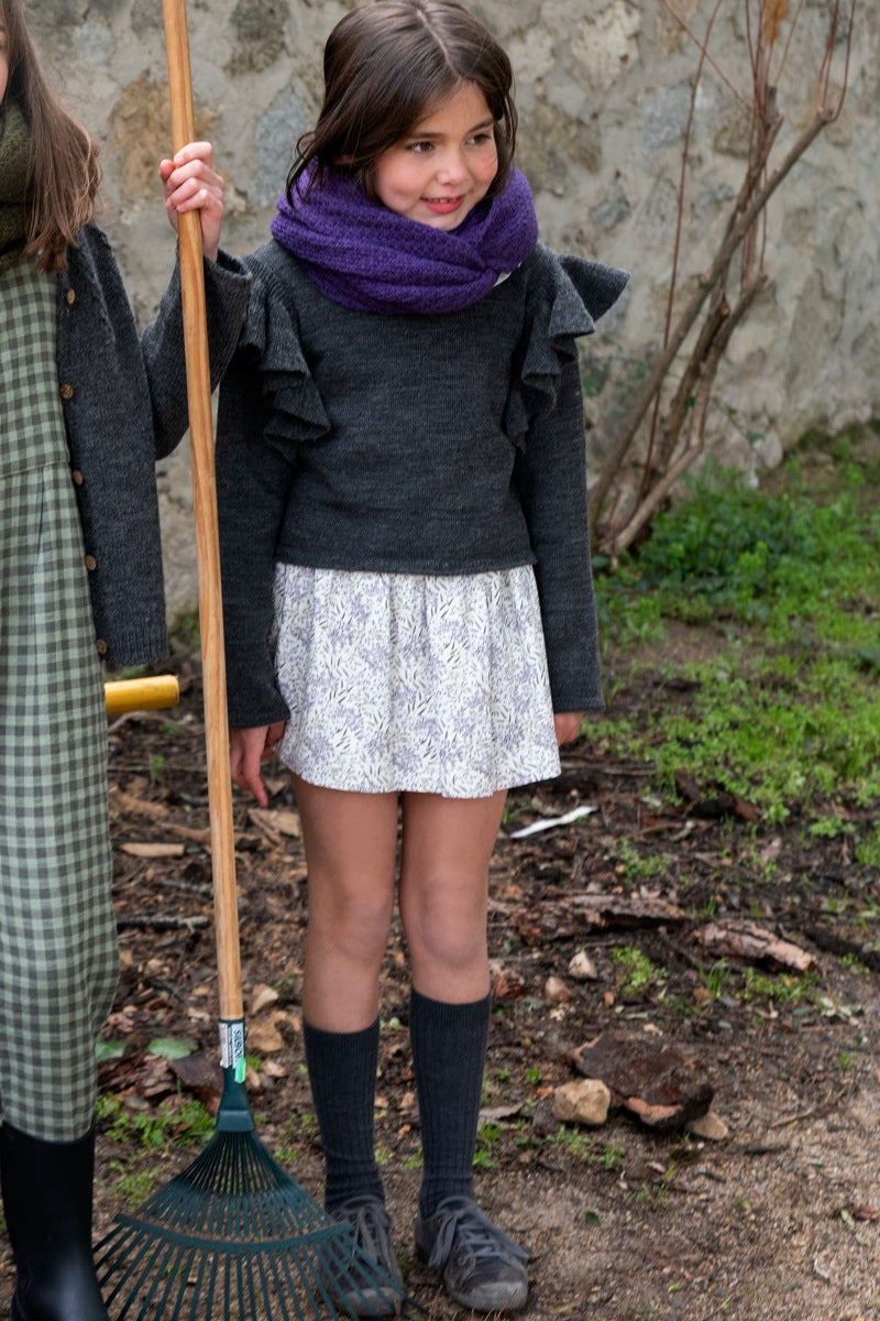 FAL02 Falda gomas campo lavanda
