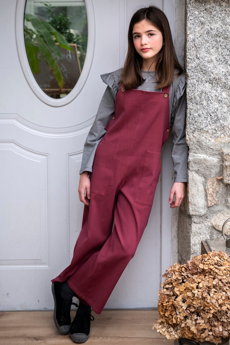 KAM03 Camiseta volantes laterales blano/negro