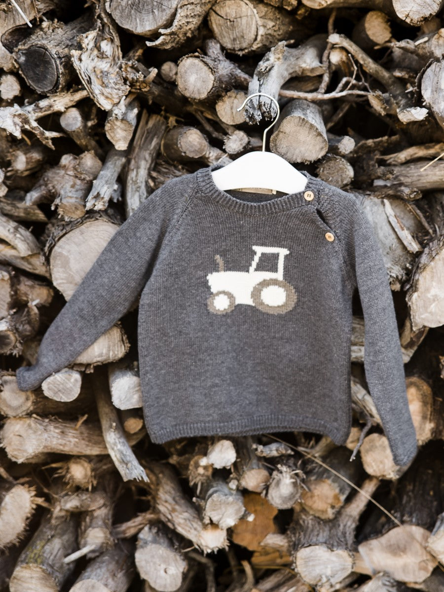 PUN10 Jersey gris antracita tractor