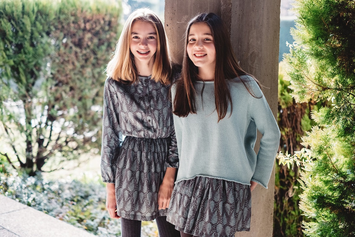 FAL07 Falda pantalón hojas