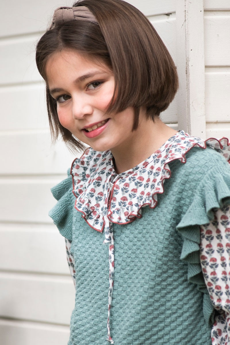 PUN06 Chaleco verde agua