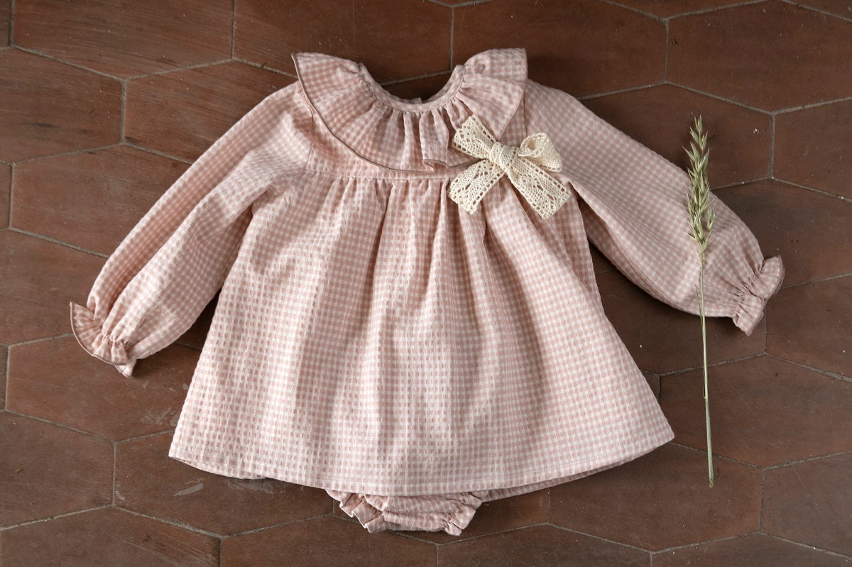 JES01 Jesusito vichy rosa empolvado