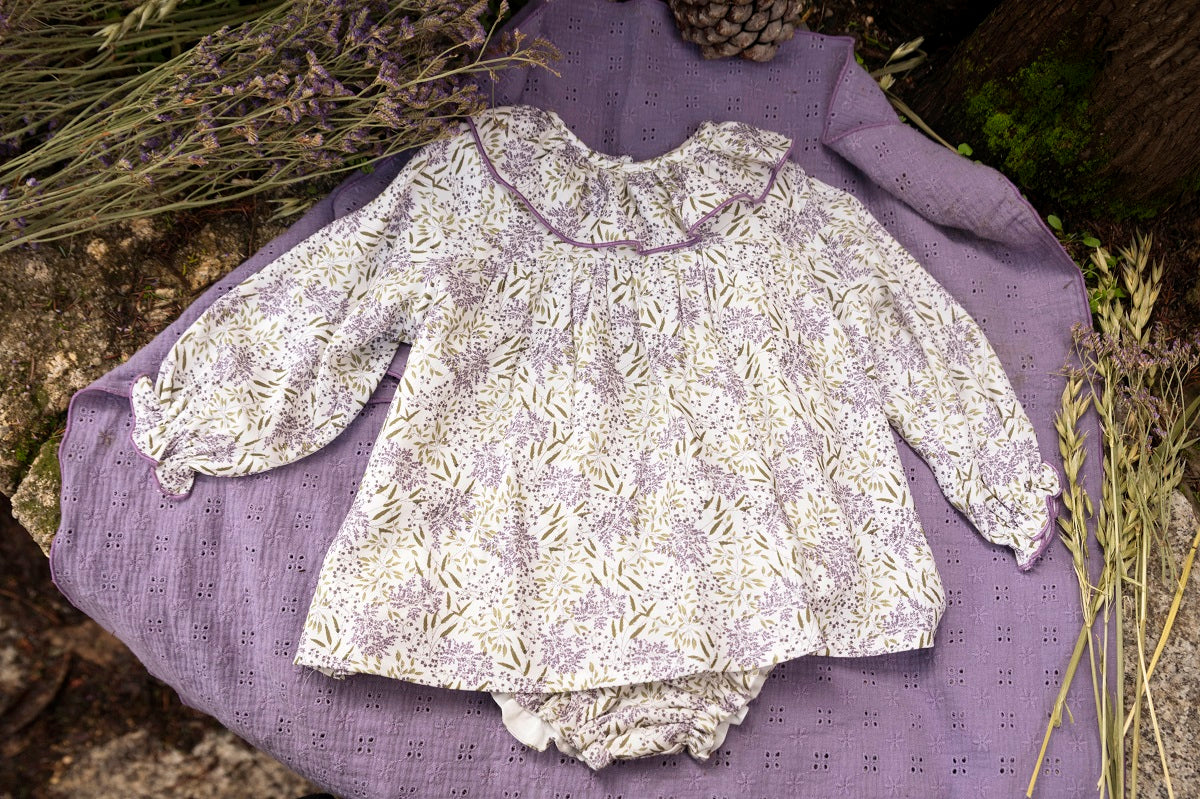 JES02 Jesusito vichy campo lavanda