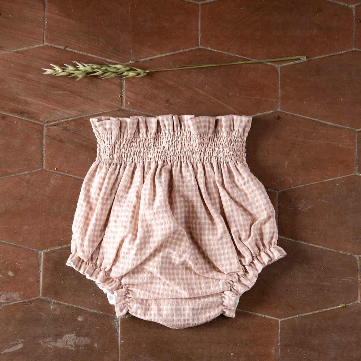 CUL01 Pololo vichy rosa empolvado