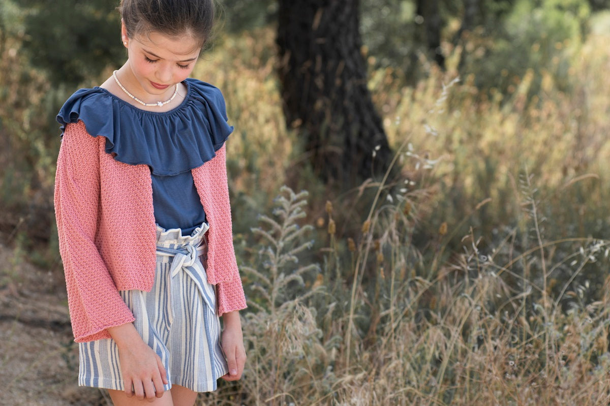 PUN06 Chaqueta rústica rosa