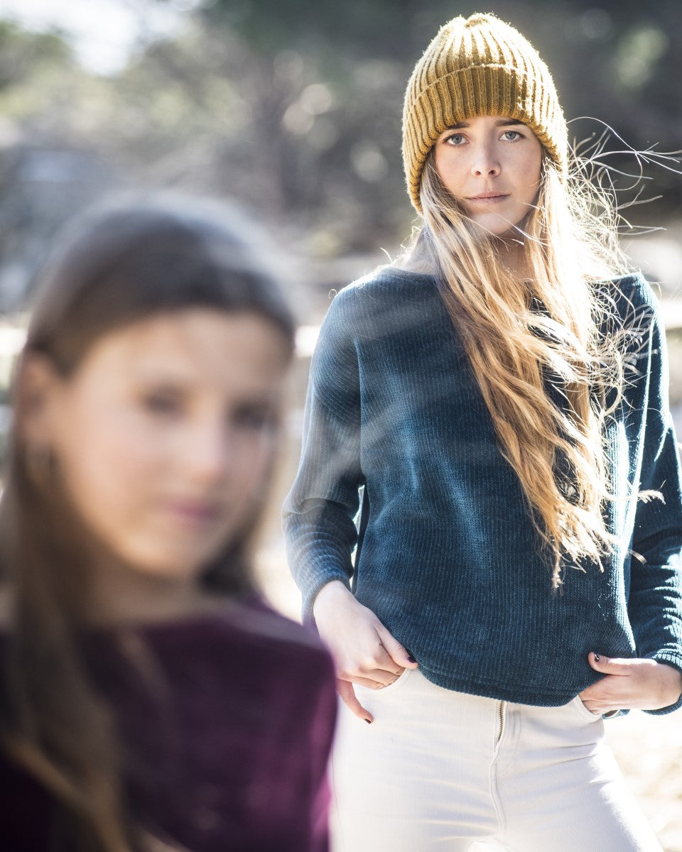 PUNT05 Jersey chenilla verde