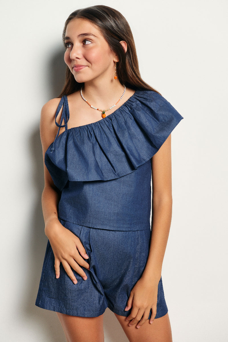 PAN06 Pantalón corto denim