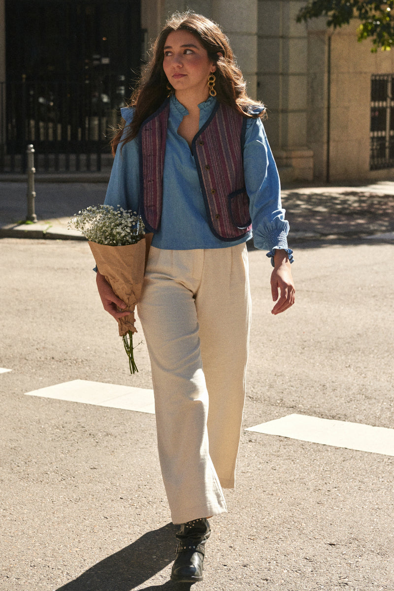 Pantalón marfil