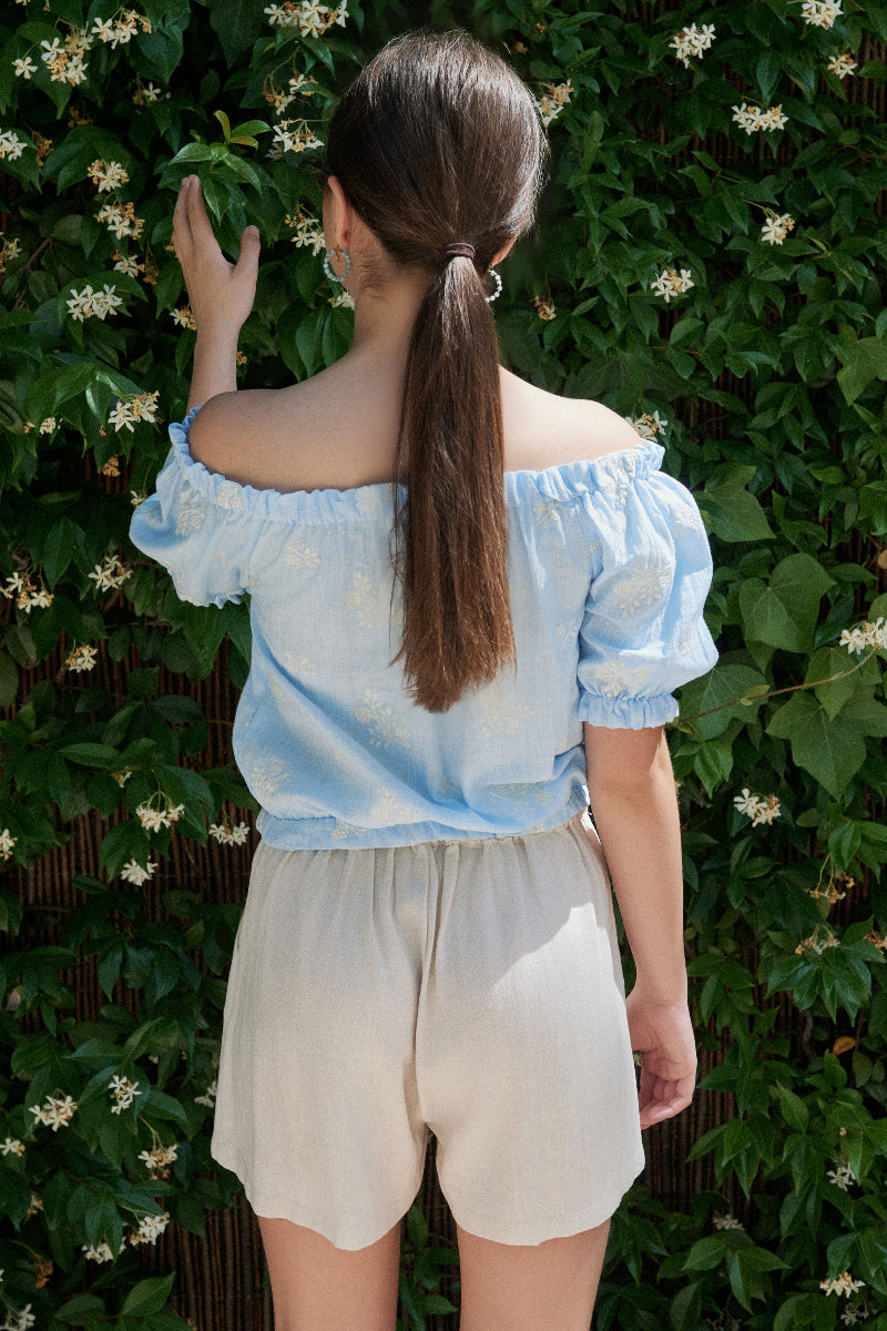 TOP03 Top manga farol bordado ramas