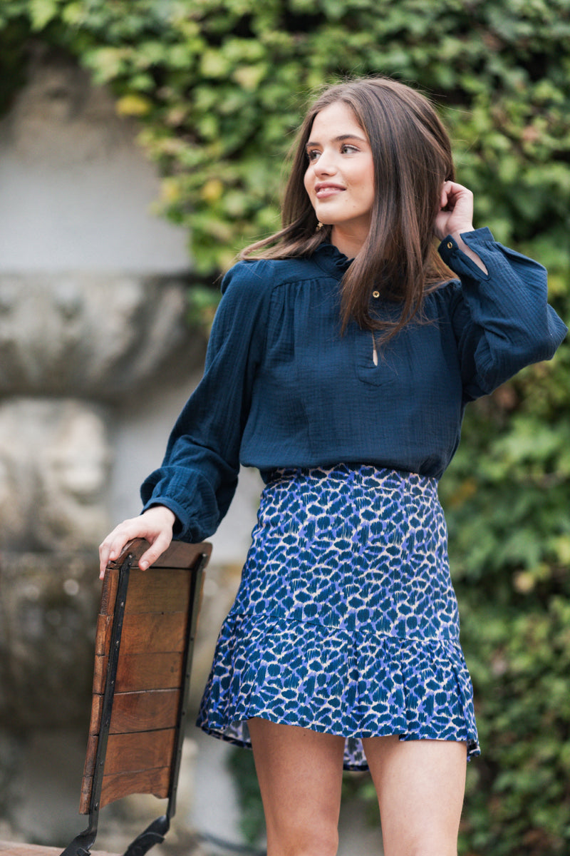 FALT02 Falda corta print