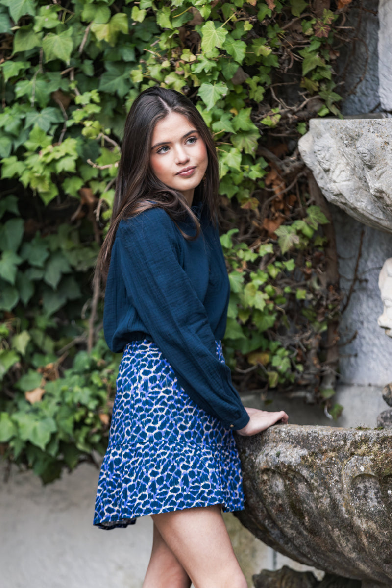 FALT02 Falda corta print