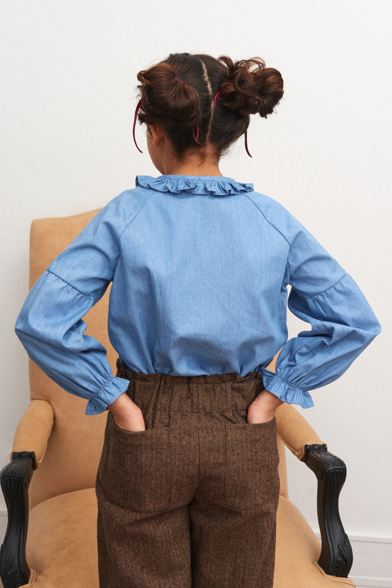 Blusa bohemia denim