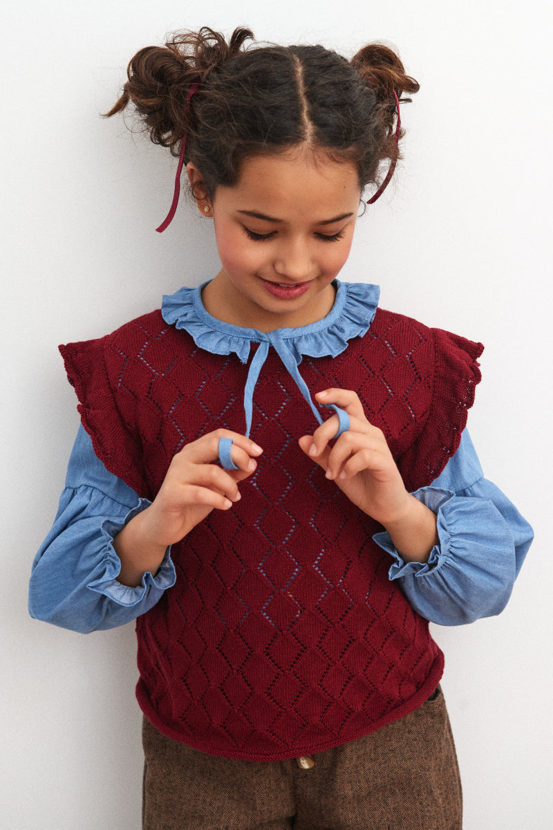 Blusa bohemia denim
