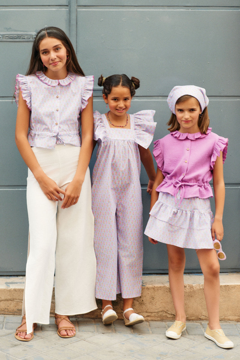 Mono volantes flor india