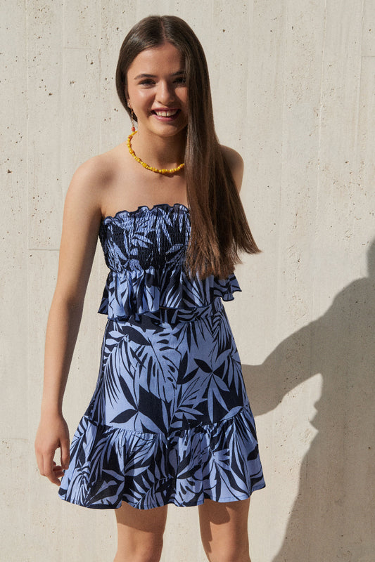 TOP12 Top engomado hojas azul