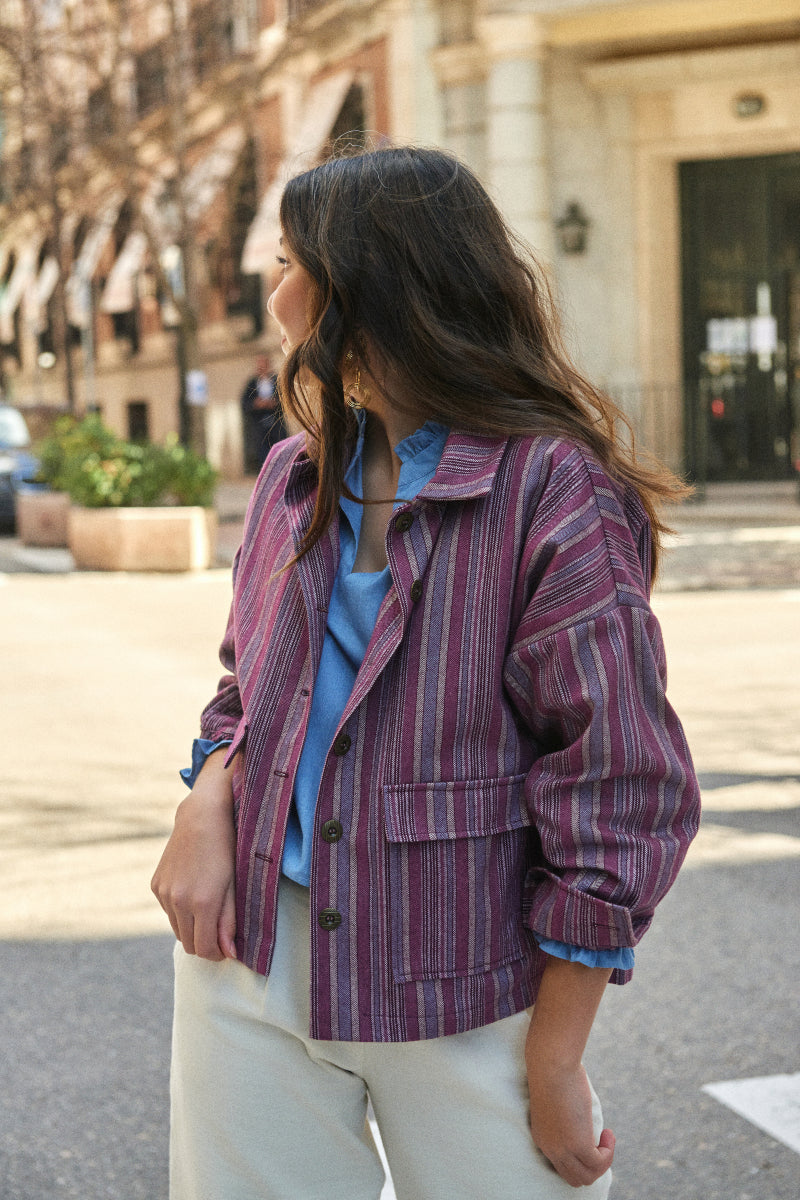 Parka espiga raya mora