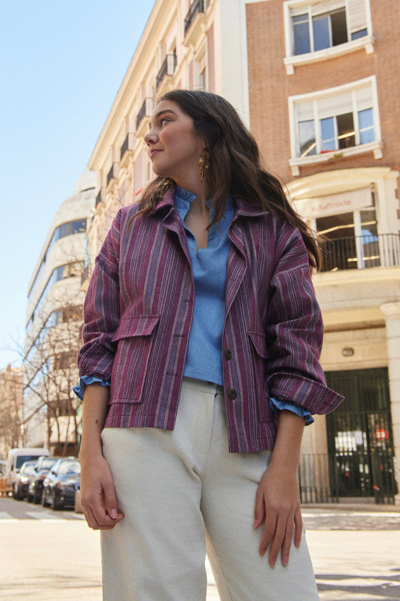Parka espiga raya mora