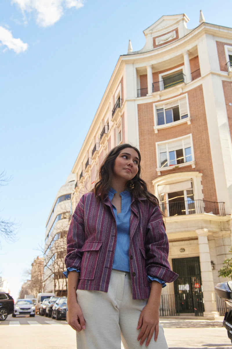 Parka espiga raya mora